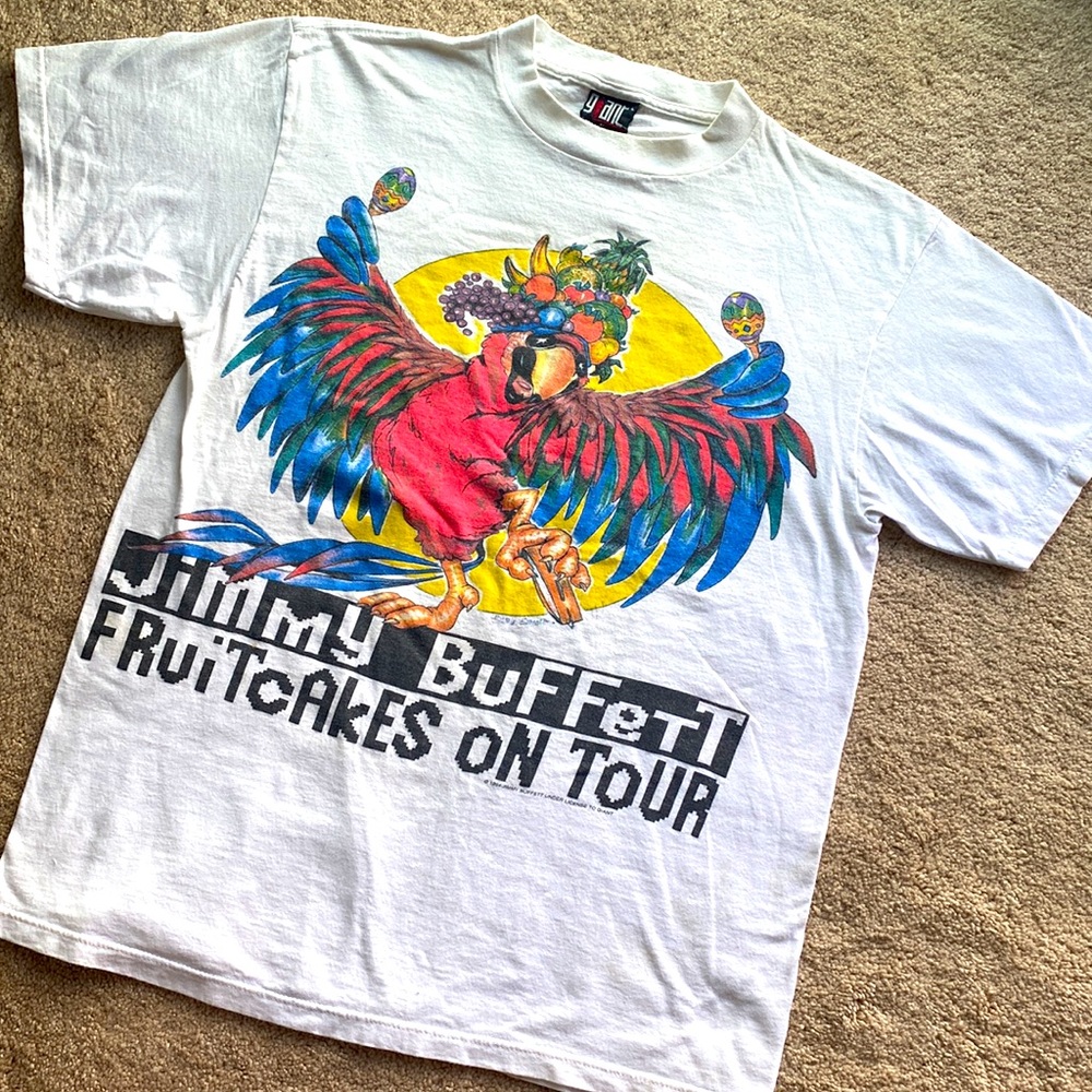 Jimmy Buffett 1994 “Fruit Cakes on Tour” Back Tours EUC.xtra heavy duty 100%Cott